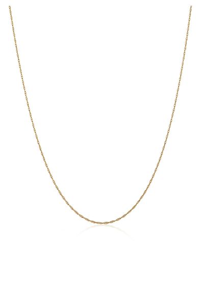 KUZZOI Herren-Halskette – 925er-Sterlingsilber, Basic-Glieder und gedreht