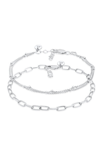 ELLI Armband Damen Layer Kugelkette Elegant Basic Minimal in 925 Sterling Silber