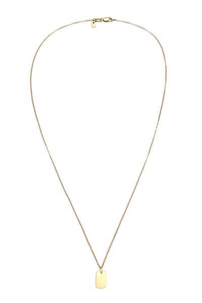 KUZZOI Kolye Kolye Kolye Erkek Trombosite Rolo Zincir 375 Sarı Altın Festival Altın 50 Cm