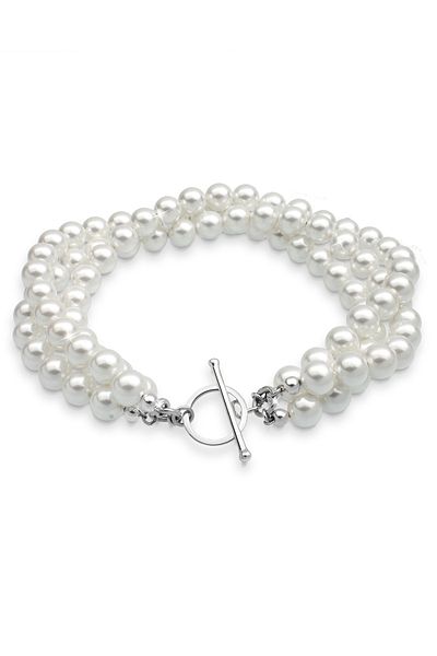 ELLI Bracelet Süßwasserzuchtperlen 925 Sterling Silber