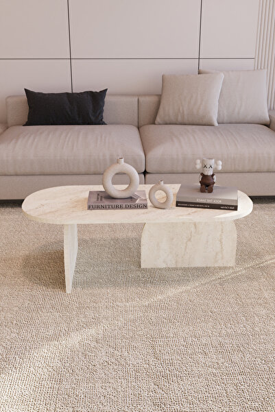 POFİTTO EVİA ORTA SEHPA TRAVERTEN DESENLİ