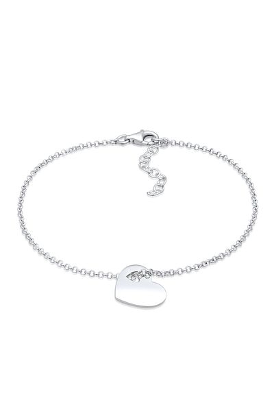 ELLI Brățară Doamnă Heart Love Decupată În Argint Sterling 925