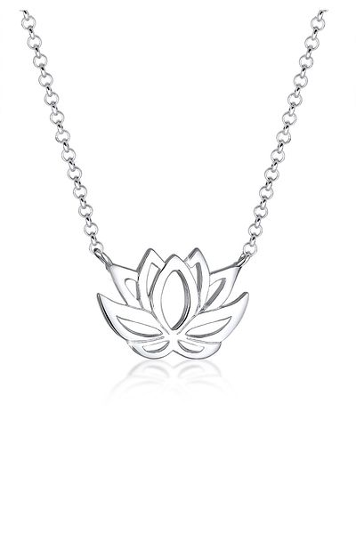 ELLI Colier Pandantiv Dama Floare De Lotus In Argint Sterling 925