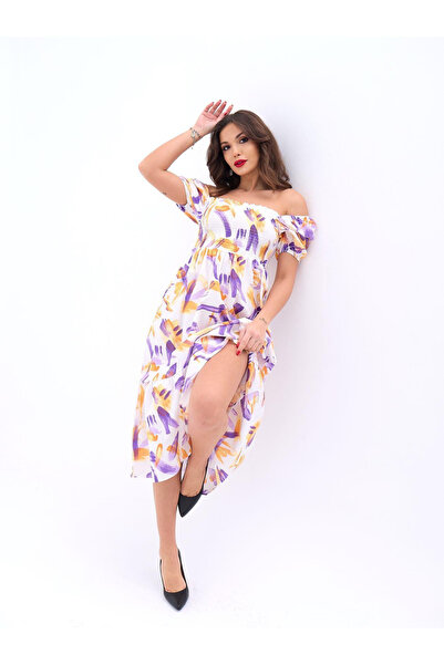 lovebox Новий сезон Поплінова тканина з візерунком з коротким рукавом літнє плаття з коротким рукавом пляжне плаття 5525