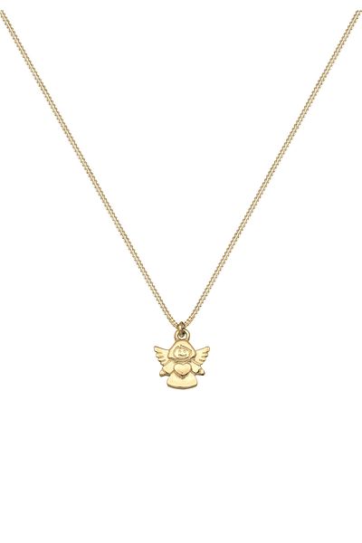 ELLI Necklace Kinder Engel Taufe Kommunion Talisman 375 Gelbgold