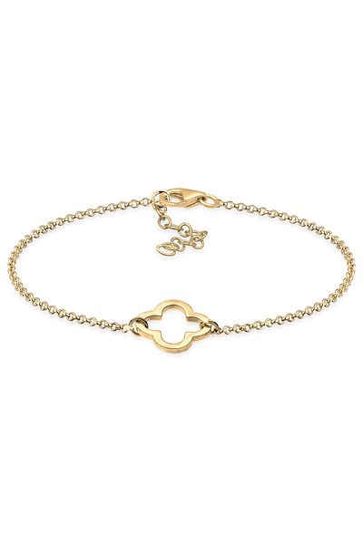 ELLI Bracelet Ladies Cloverleaf Cut-out Symbol In 925 Sterling Silver