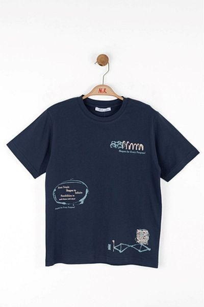 nk kids 48371 Tricou simplu 8/14 Indigo