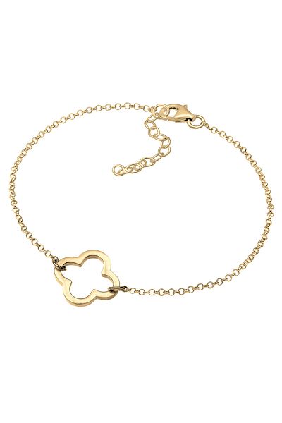 ELLI Bracelet Ladies Cloverleaf Cut-out Symbol In 925 Sterling Silver
