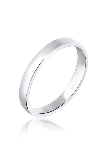 ELLI Inel de logodnă pentru doamne, simplu, elegant, din argint 925