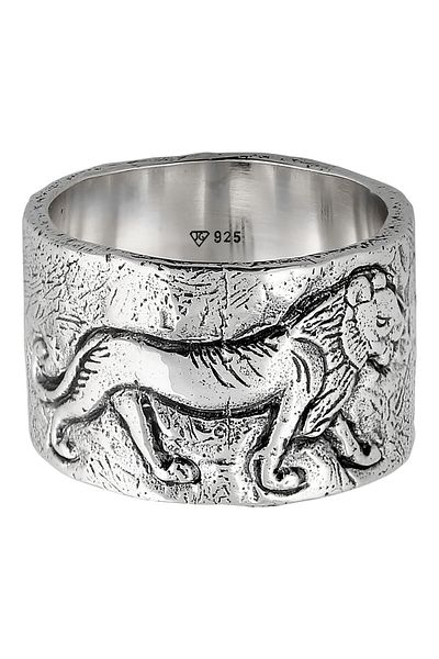 HAZE & GLORY Ring Hg - Ring Herren Aus 925 Sterling Silber, Schmuck Herren, Silberring Oxidiert, Wil