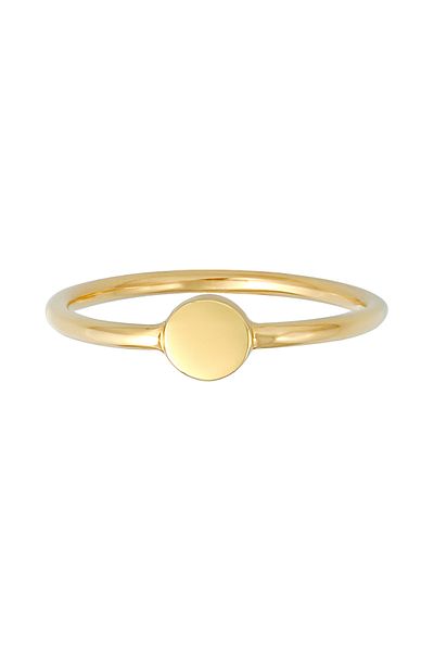 ELLI Ring Ladies Stacking Ring Platelet Geo Basic Trend Blogger In 925 Sterling Silver