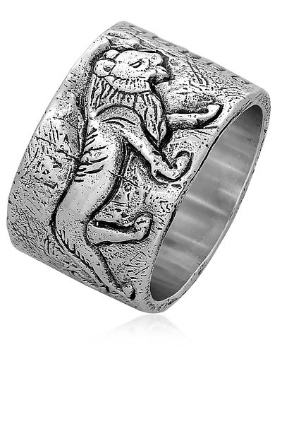 HAZE & GLORY Ring Hg - Ring Herren Aus 925 Sterling Silber, Schmuck Herren, Silberring Oxidiert, Wil