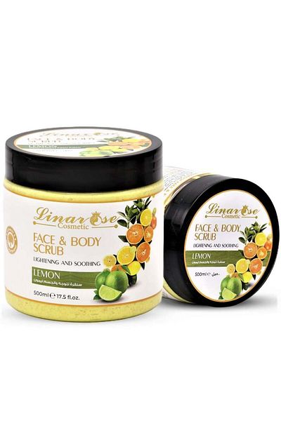 Linarose Lina Rose Face and Body Scrub with Lemon - 500ml