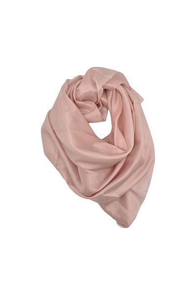 EVoStyle 100% Silk Scarf, size 90×90 cm, Powder Pink
