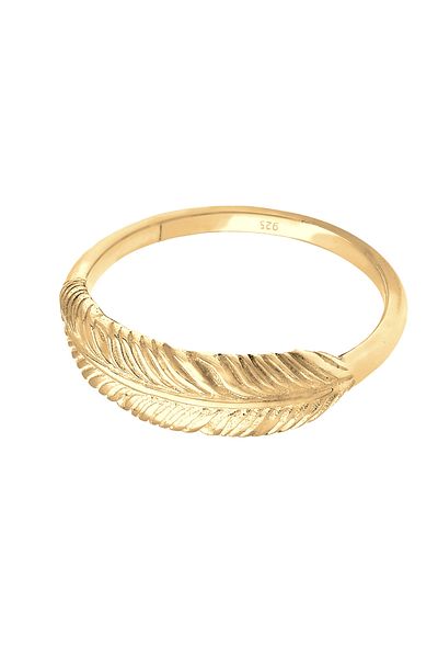 ELLI Ring Feather Wing Boho Trend 925 Sterling Silver