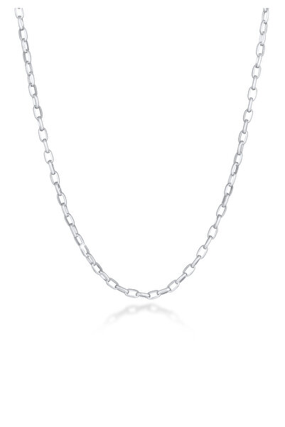 KUZZOI Halskette Herren rund Anker oval Basic 925 Sterling Silber