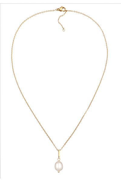 ELLI Halskette Damen Anhänger Glasperle elegant goldfarben