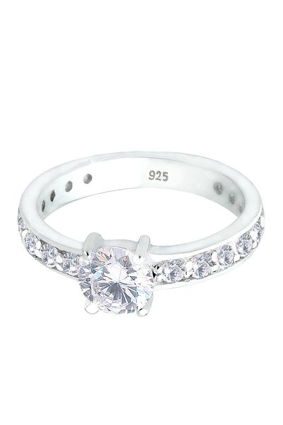 ELLI Ring Solitär Zirkonia 925 Sterling Silber
