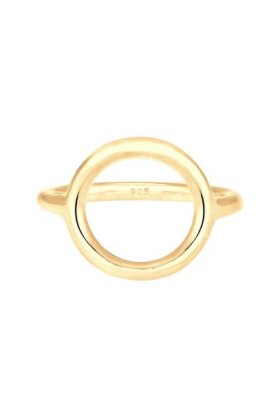 ELLI Ring Ladies Circle Round Geo Statement In 925 Sterling Silver