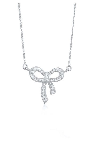ELLI Colier Pandantiv Arc De Damă Cu Zirconiu În Argint Sterling 925