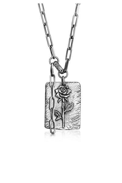 HAZE & GLORY Halskette Hg - Halskette Herren aus 925 Sterling Silber, Herrenschmuck, Silberkette W