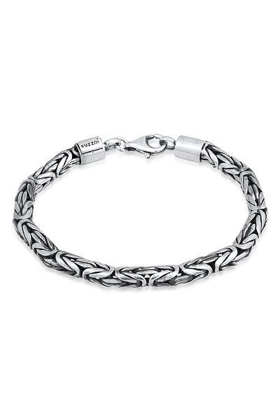 KUZZOI Armband Herren Rundglieder Trend Aus 925 Sterling Silber