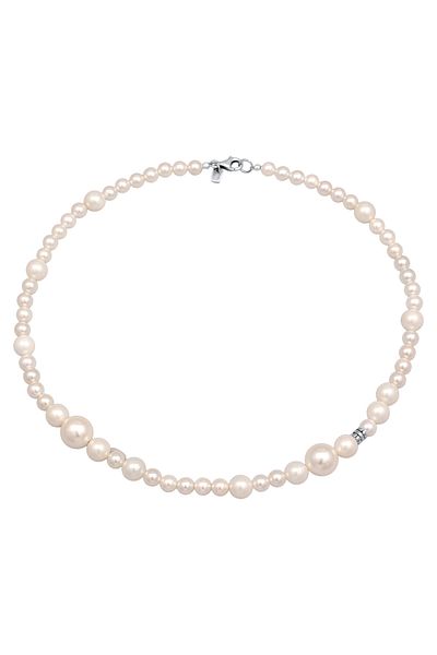 KUZZOI Necklace Herren Muschelkernperlen Beads 925 Silber