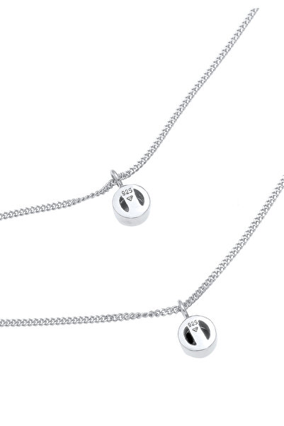 ELLI Dámský náhrdelník Choker s vrstvou krystalů, kulatý, ze stříbra 925