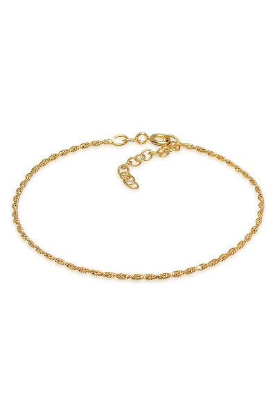 ELLI Bracelet Ladies Twisted Cord Twist Basic Trend Adjustable In 925 Sterling Silver