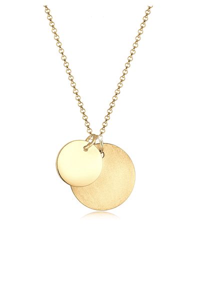 ELLI Necklace Circle Platelet Pendant Geo 925 Sterling Silver