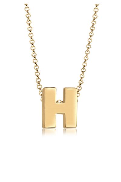 ELLI Necklace Buchstabe H Initialen Trend Minimal 925 Silber