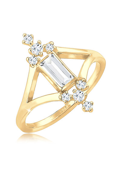 ELLI Ring Damen Verlobung Vintage Glamourös mit Topas Edelstein in 925 Sterli...