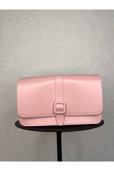 Sanart Shop حقيبة كتف بإبزيم من الجلد العادي من إيمي سكوير