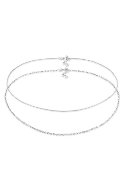 ELLI Halskette Damen Choker Schlangenkette Basic Minimal in 925 Sterling Silber