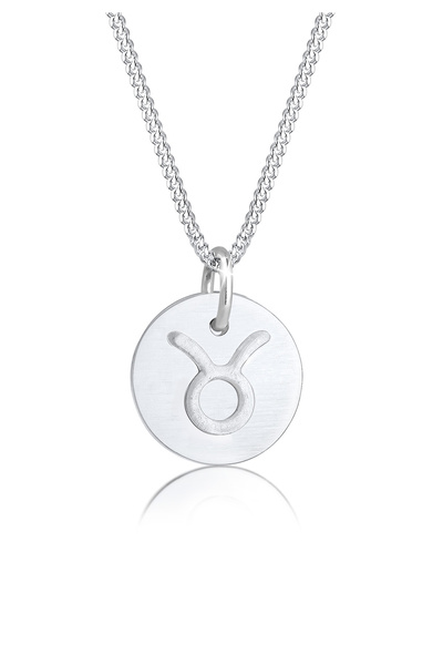 ELLI Necklace Sternzeichen Stier Astro Symbol Matt 925 Silber