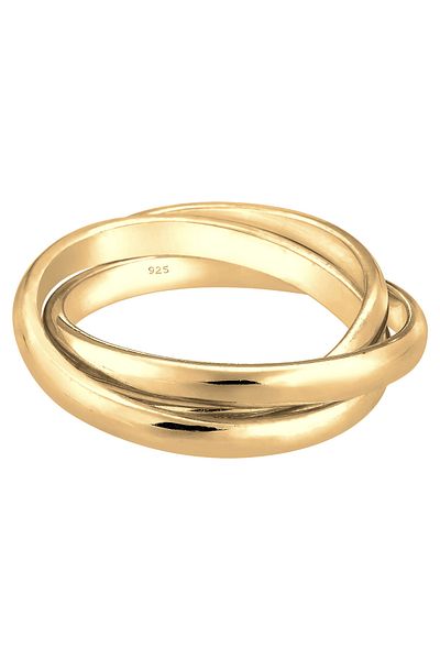 ELLI Ring Damen Trio Wrap Basic aus 925 Sterling Silber