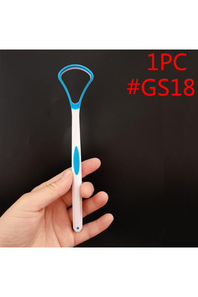 Choice 1 قطعة GS18 مكشطة اللسان المحمولة فرشاة تنظيف اللسان الفموي البلاستيكية أداة النظافة Gratte langue toung