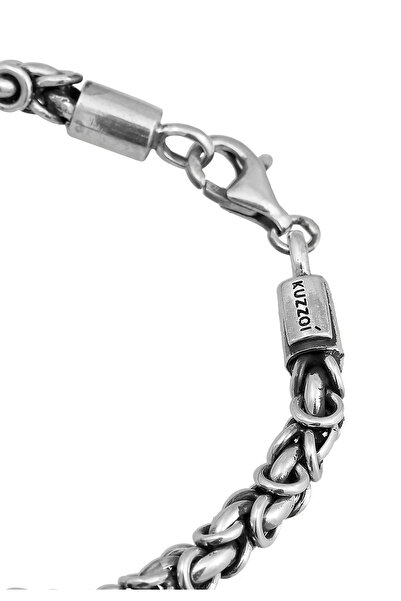 KUZZOI Armband Herren Glieder Basic Solid in 925 Sterling Silber