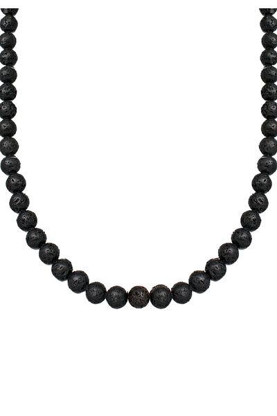 ELLI Necklace Lava Perlen 925 Sterling Silber