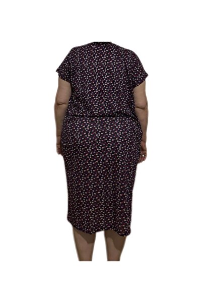 İpek Women's Short Sleeve Plus Size 100% Cotton Nightdress/Dress