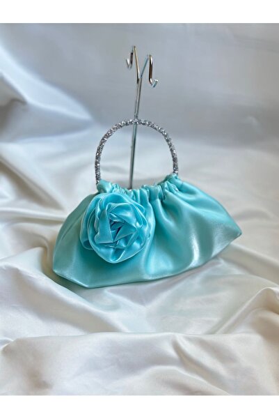 posst bag Блискуча атласна сумочка з трояндами для вечірнього вбрання