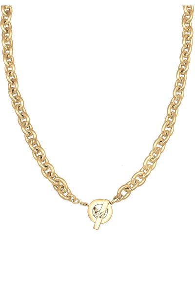 ELLI Halskette Damen Glieder grob Basic in 925 Sterling Silber rhodiniert