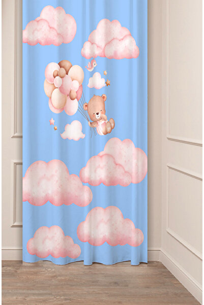 GREENDECOR Special Design Teddy Bear Star Moon Balloon Patterned Digital Prin...