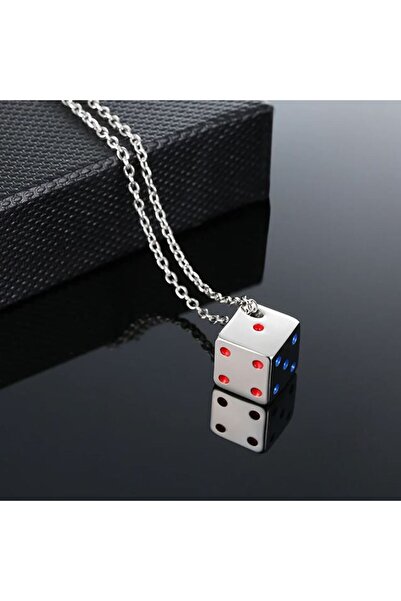 REDz Accessories Αλυσίδα με ζάρια, Urban, Ανδρικά, Ανοξείδωτο Ατσάλι, Ασημί