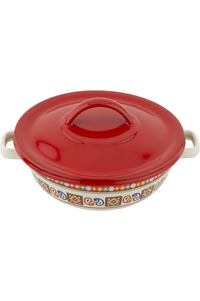 ALSAIF Date Bowl With Cover Ghazara Khuzama By , Color: Multicolor, Size: 16cm, Aluminum