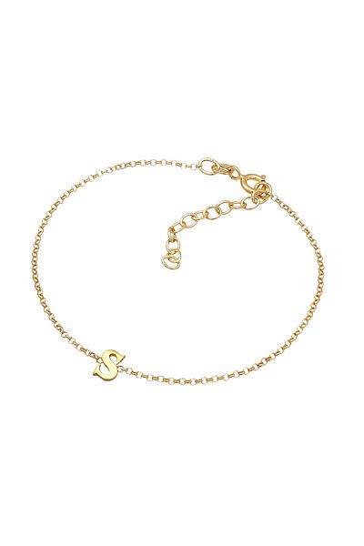 ELLI Bracelet Ladies Pendant Letter S Basic In 925 Sterling Silver