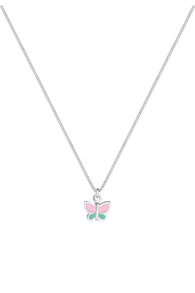 ELLI Necklace Kinder Schmetterling Pastel Emaille 925 Silber