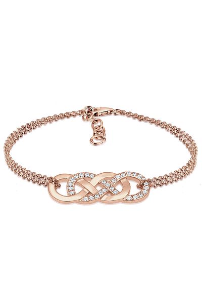 ELLI Armband Damen Infinity Love mit Kristallen aus 925 Sterling Silber