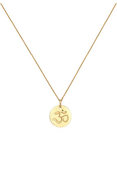 ELLI Necklace Ladies Plate Pendant Mantra Symbol in 925 Sterling Silver