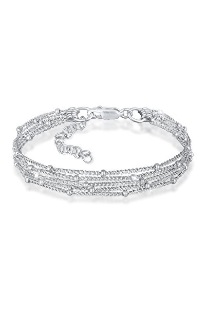ELLI Bracelet Basic Kugelkette Layer Look Trend 925er Silber